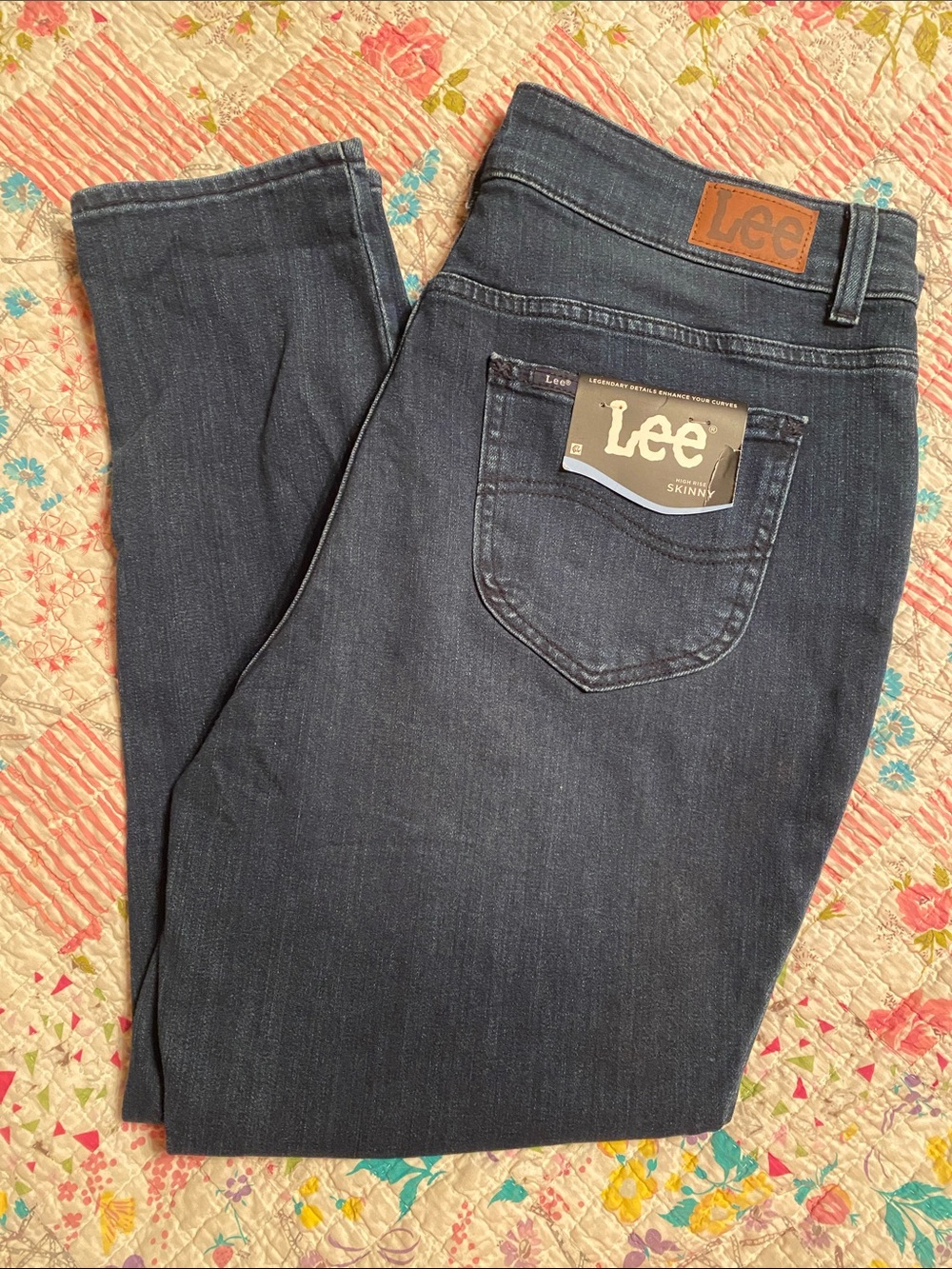 Lee Skinny Jeans in Dark Indigo women’s 18WP